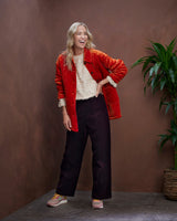 Burnt Orange Laia Quilted Jacket