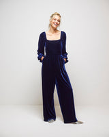 Bleu Marine July Velvet Jumpsuit