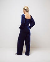 Bleu Marine July Velvet Jumpsuit