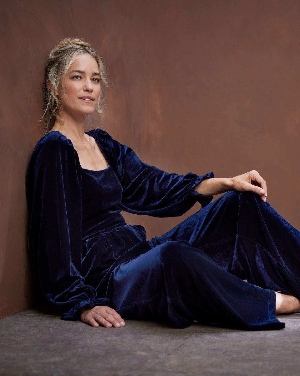 Bleu Marine July Velvet Jumpsuit