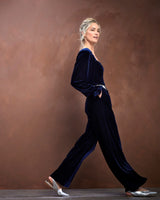 Bleu Marine July Velvet Jumpsuit