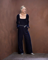 Bleu Marine July Velvet Jumpsuit
