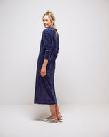 Bleu Marine Mady Sequins Midi Dress