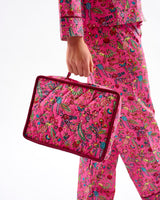 Fuchsia-Forest-Friends-Cotton-Large-Cosmetic-Bag