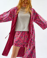 Fuchsia-Forest-Friends-Cotton-Kimono