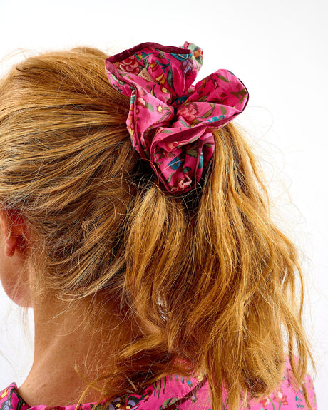 Fuchsia-Forest-Friends-Cotton-Hair-Scrunchie