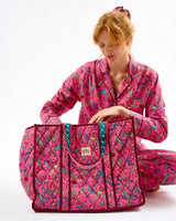 Fuchsia-Forest-Friends-Quilted-Cotton-Tote-Bag