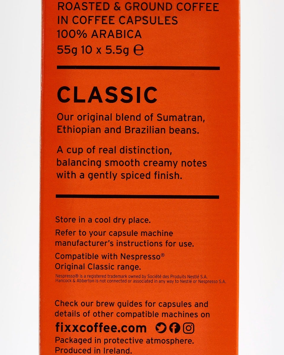 Fixx Classic Coffee Capsules