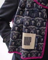 Navy-Flock-303-Jacquard-Merino-Scarf