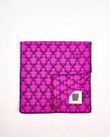 Neon Pink Flock 303 Jacquard Merino Scarf