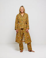 Ochre-Forest-Friends-Cotton-Dressing-Gown