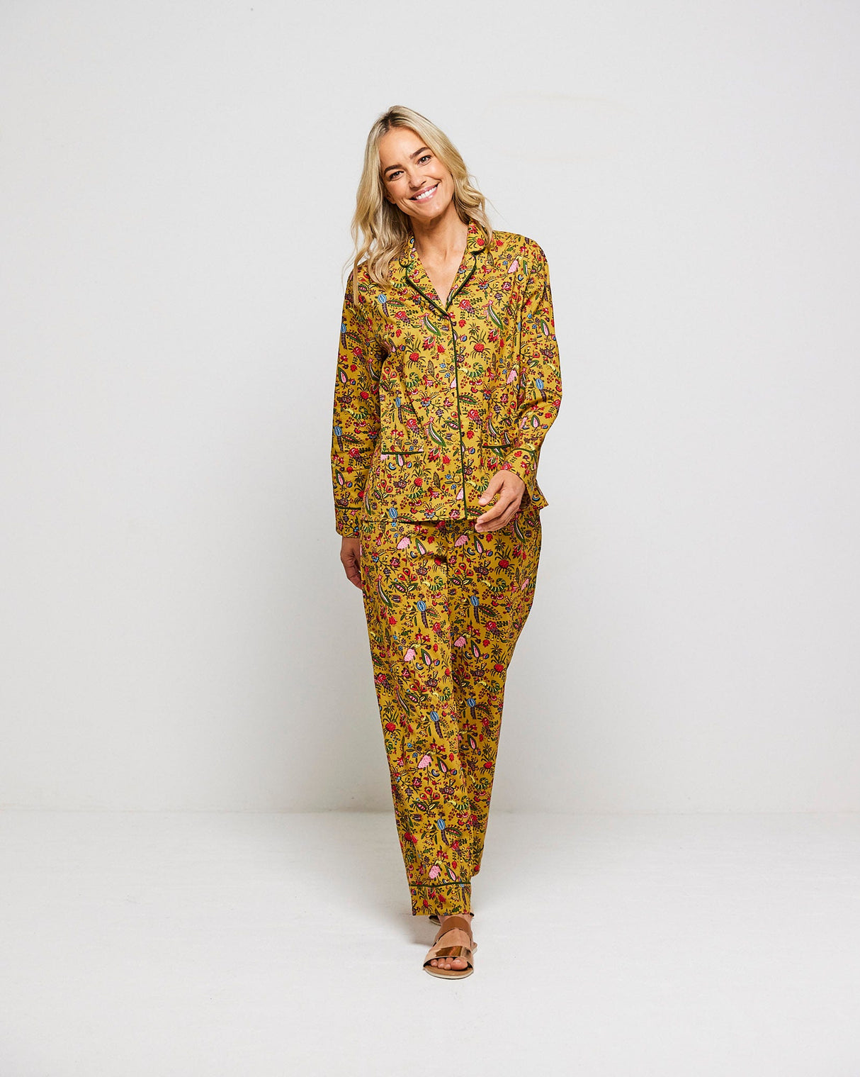 Ochre-Forest-Friends-Cotton-Pyjama-Set
