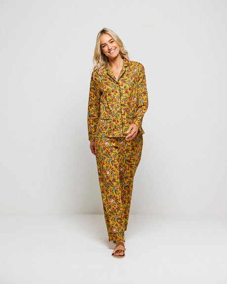 Ochre-Forest-Friends-Cotton-Pyjama-Set