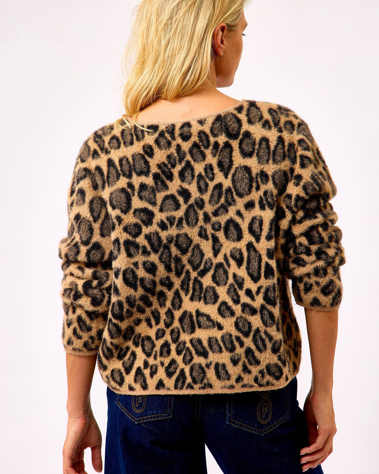 Leopard Print Begonia Cropped Cardigan
