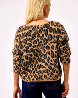 Leopard Print Begonia Cropped Cardigan