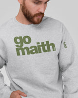 Heather-Grey-Olive-'Go-Maith'-Sweatshirt