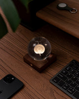 3D Dandellion Amber Crystal Ball Light