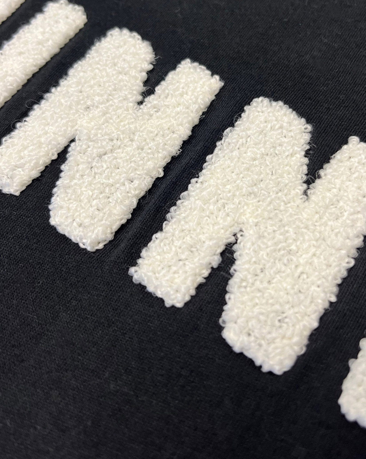 Black & Cream Chenille 'Guinness' T-Shirt