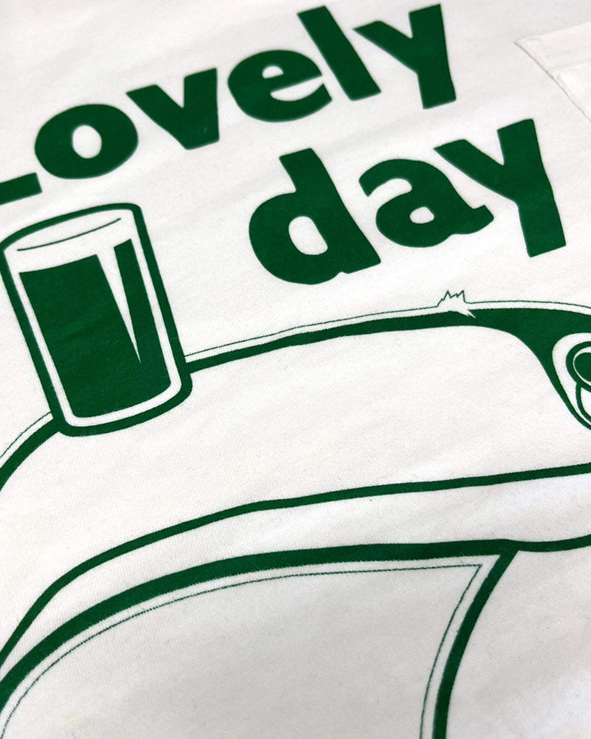 Cream 'Lovely Day For A Guinness' T-Shirt
