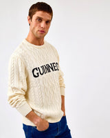 White 'Guinness' Aran Knit Jumper
