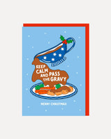 Keep Calm And Pass The Gravy Christmas Card