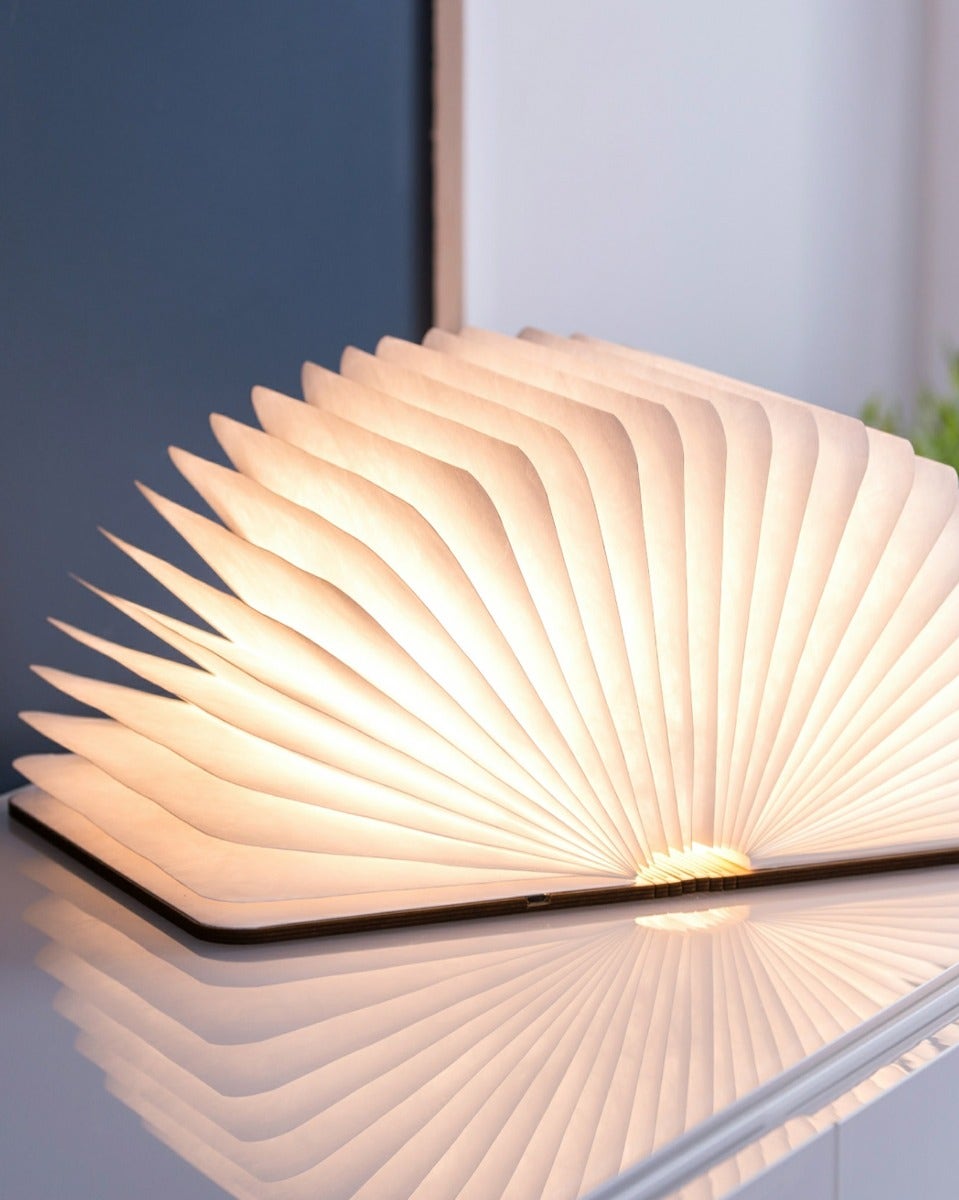 Walnut Wood Smart Book Light