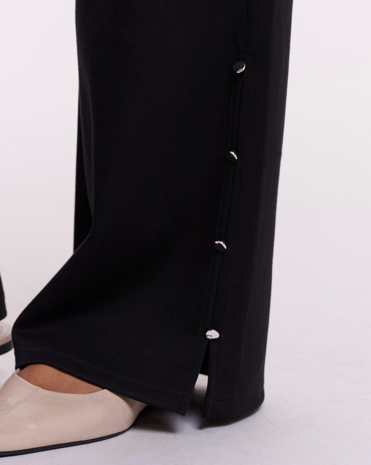 Black Gloria Wide Leg Trousers