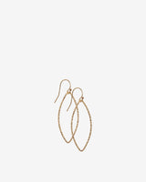 Gold Filled Hammered Oval Earrings