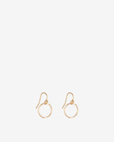 Gold-Filled-Molten-Circle-Drop-Earrings