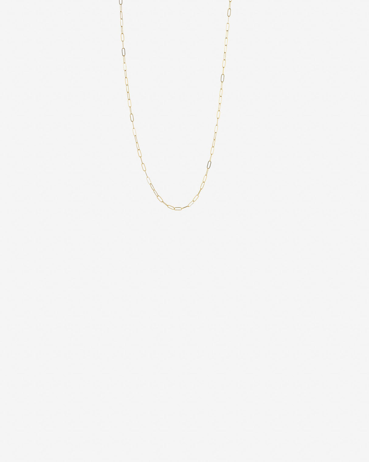 Gold Filled Paperclip Necklace