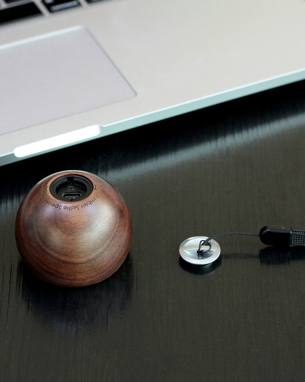 Walnut Wood Tumbler Selfie Bluetooth Speaker