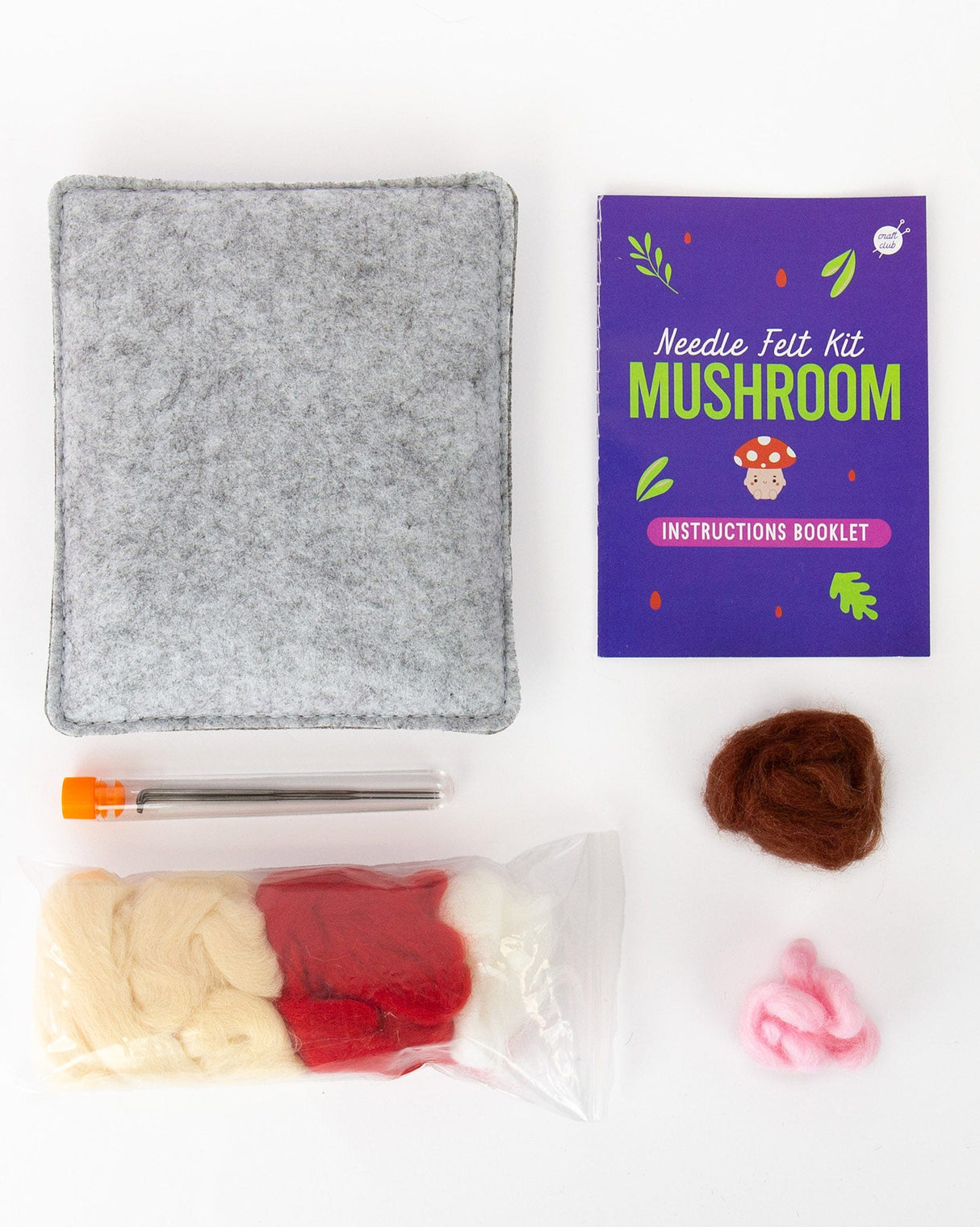 Mushroom Needle Felt Kit