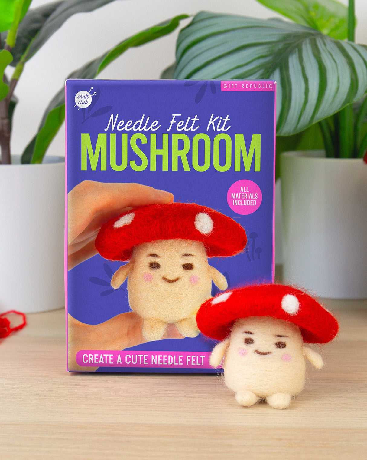 Mushroom Needle Felt Kit