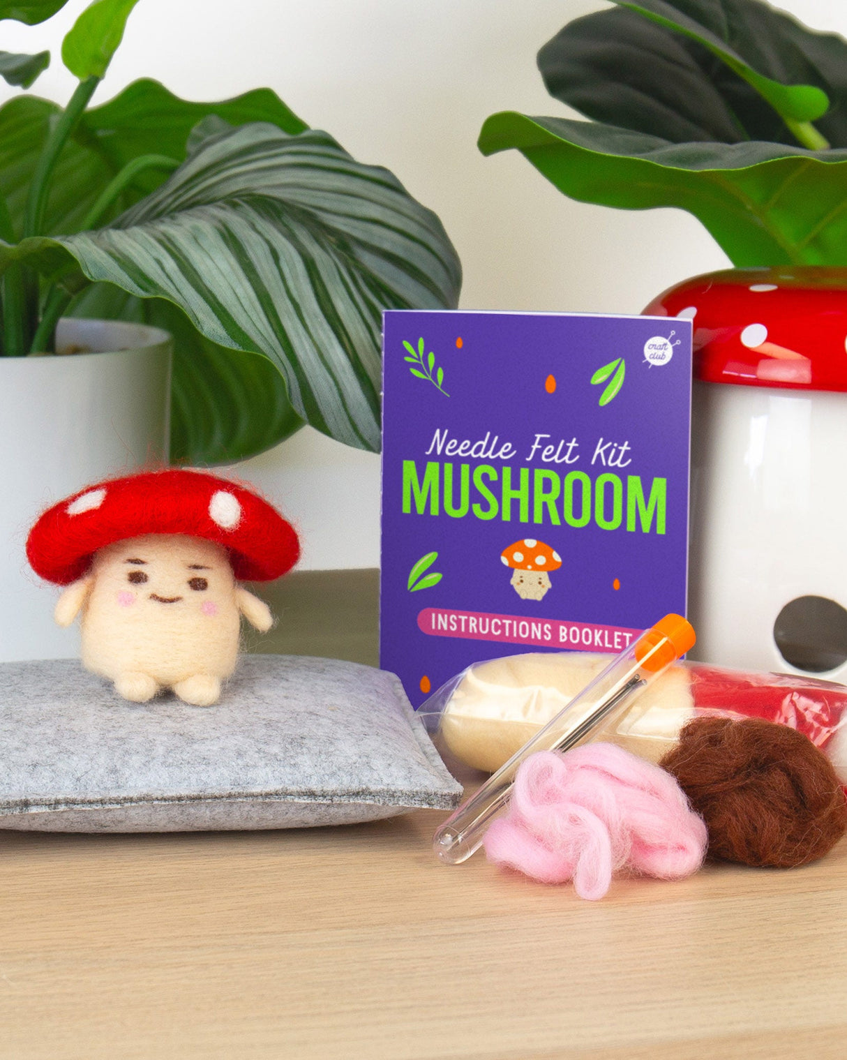 Mushroom Needle Felt Kit