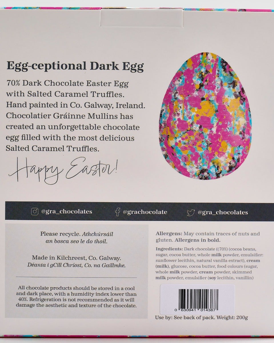 Grá Chocolates Egg-ceptional Dark Chocolate Easter Egg