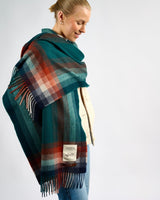 Racing Car Green Gradient 100% Cashmere Scarf