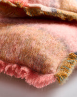 Grapefruit Contemporary Mohair Cushion