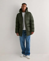 Green Alta Long Puffer Jacket