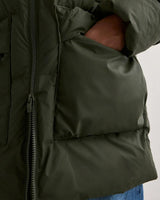 Green Alta Long Puffer Jacket