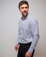 White Green Leaf Print 100% Cotton Shirt