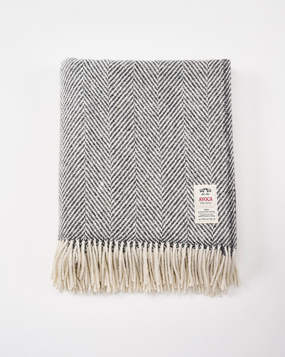 Grey-Herringbone-Heavy-Donegal-Throw