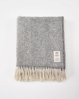 Grey-Herringbone-Heavy-Donegal-Throw
