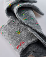Grey-Tiny-Flower-Socks