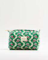 Green-Wave-Quilted-Cosmetic-Bag