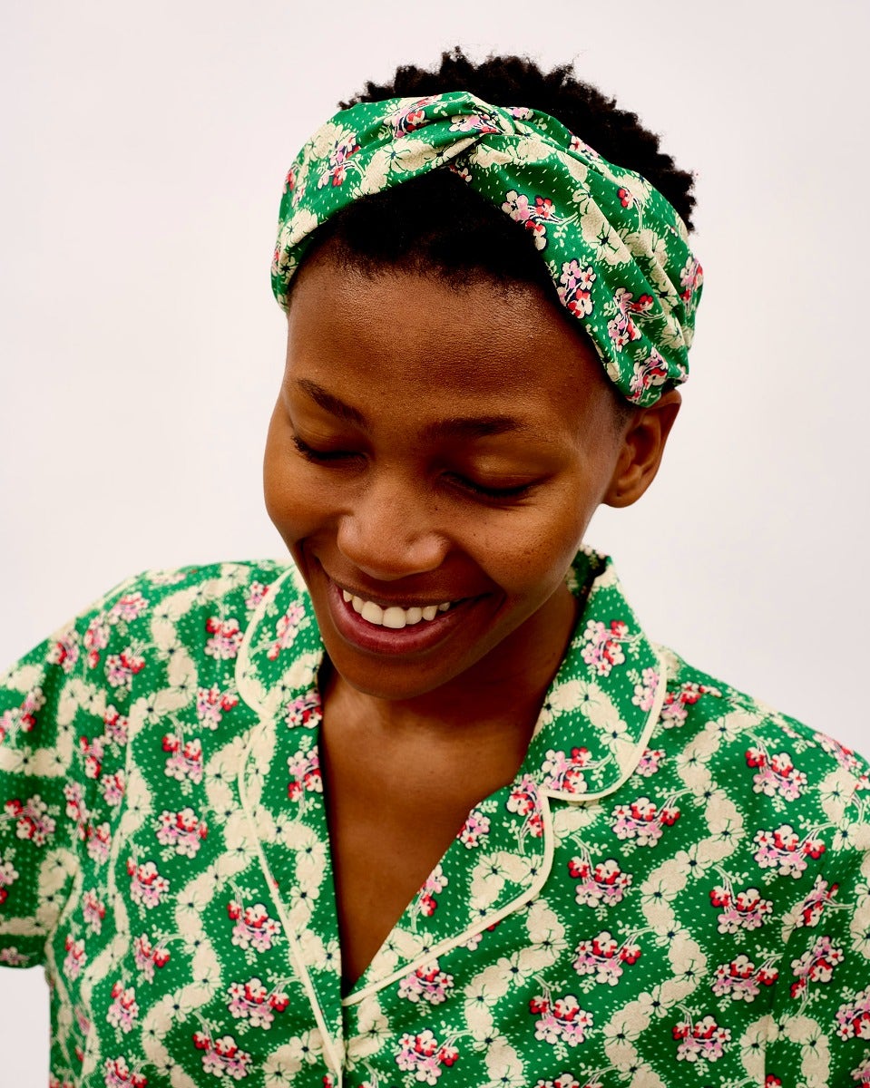 Green-Wave-Cotton-Hair-Band