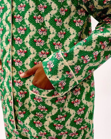 Green Wave Cotton Pyjama Set