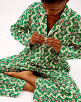 Green Wave Cotton Pyjama Set