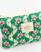 Green Wave Small Cosmetic Pouch