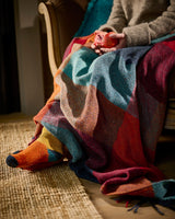 Harriet Mohair Tweed Throw