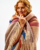 Vertical Stripe Dapple Heavy Donegal Throw